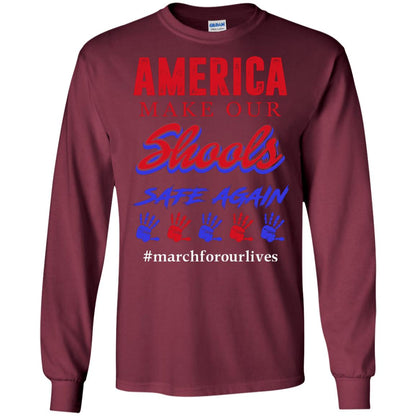 America Make Our Schools Safe Again Maroon