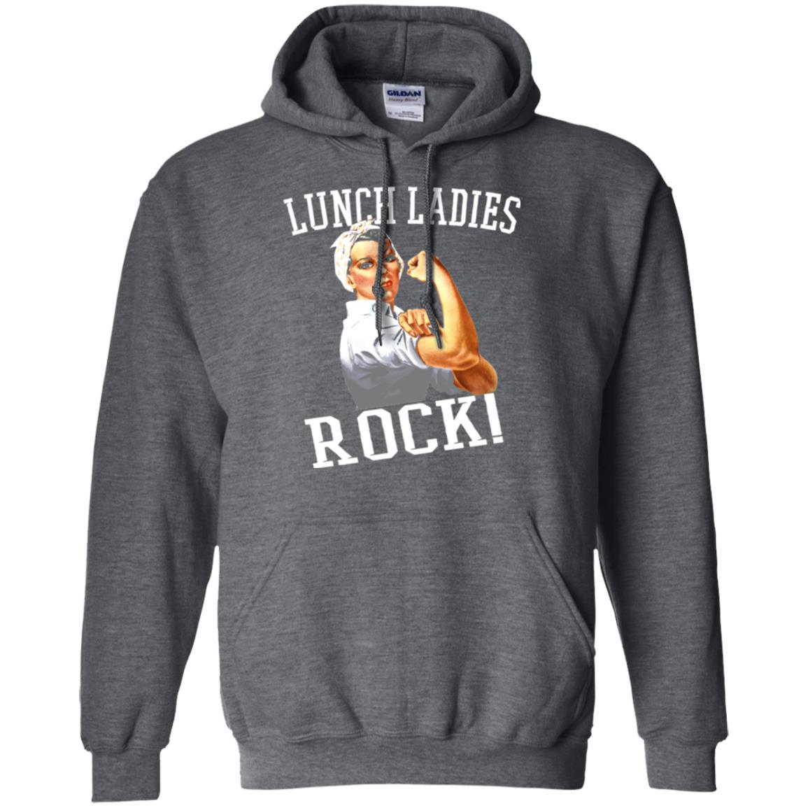 Lunch Ladies Rock Cafeteria Lunch Lady T-shirt Dark Heather