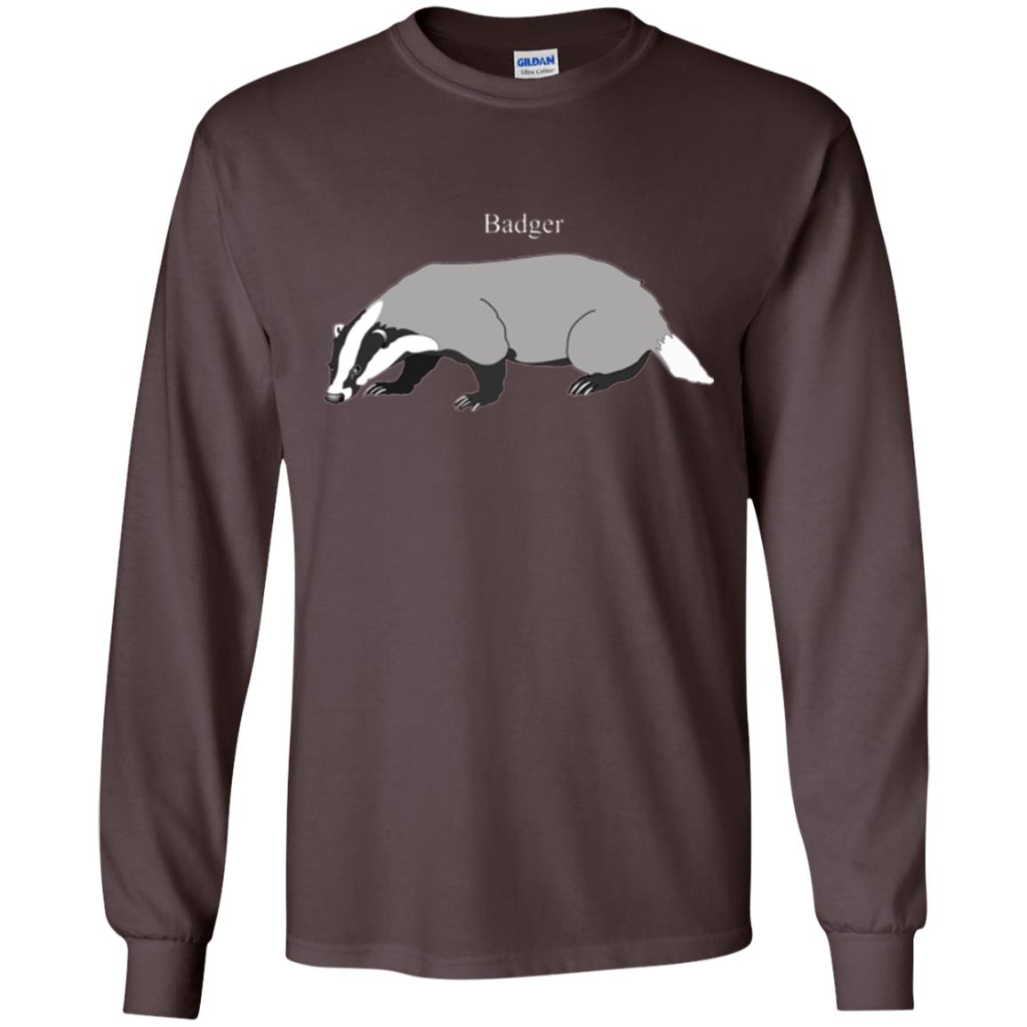 Fierce Badger T-shirt Dark Chocolate