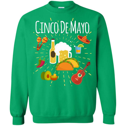 Cinco De Mayo Beer Tacos Guitar Mexico Shirt Irish Green