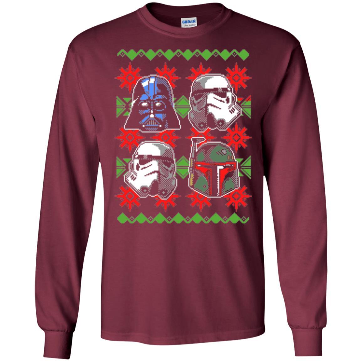 Film T-shirt Christmas Sweater Empire Helmets Maroon