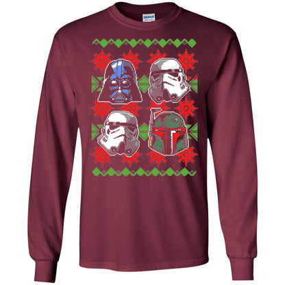 Film T-shirt Christmas Sweater Empire Helmets Maroon