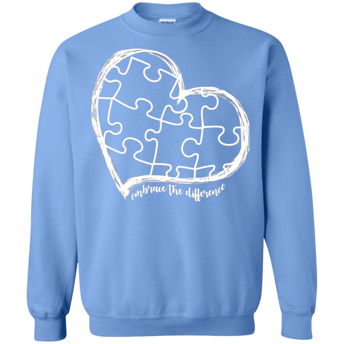 Autism Awareness Embrace Differences Shirt Carolina Blue