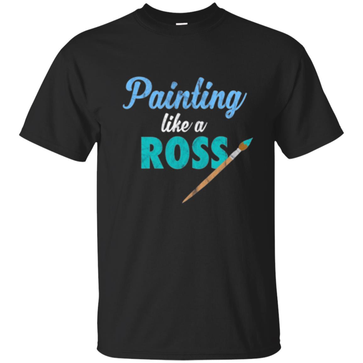 Painter T-shirt Painting Like A Ross Black