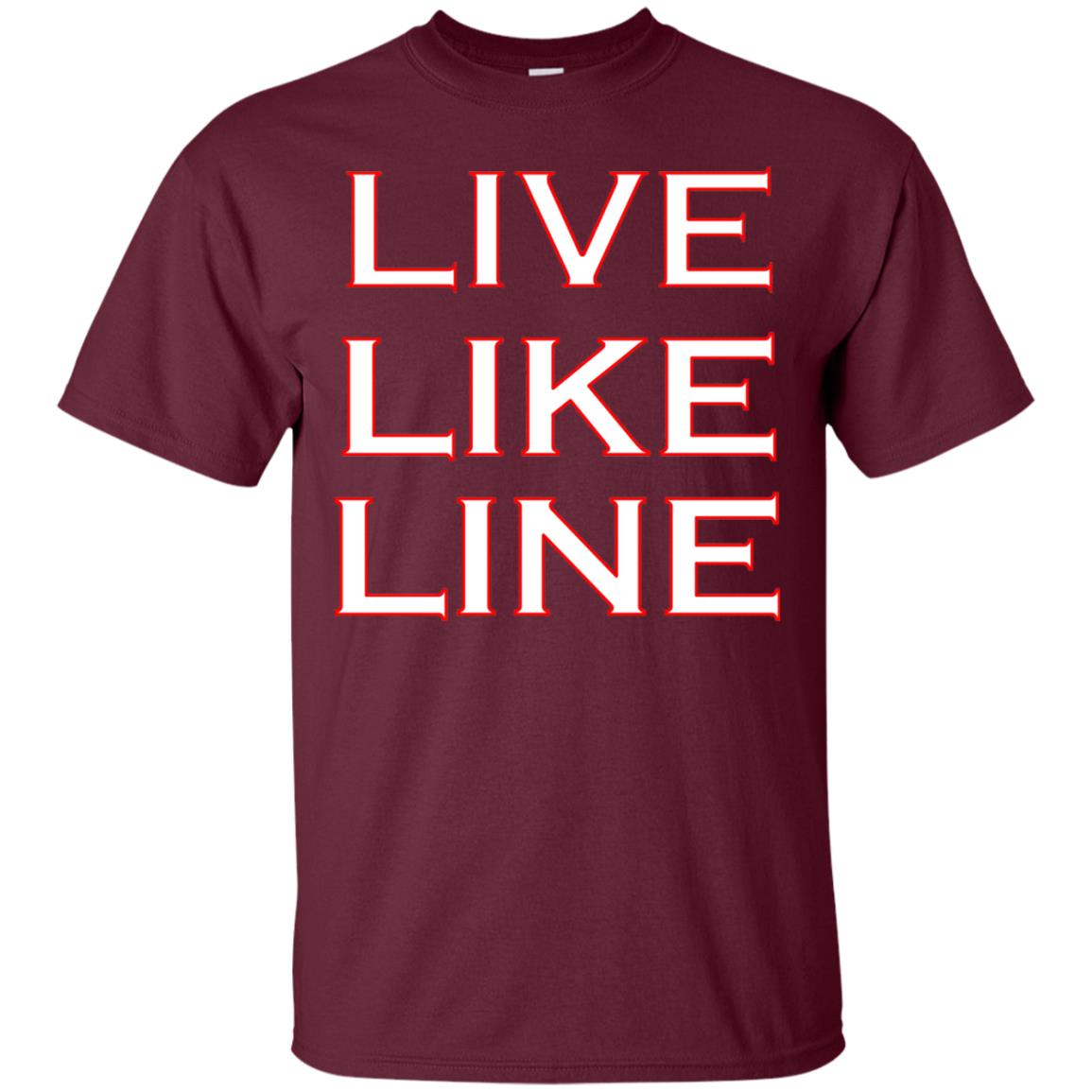Live Like Line Volleyball Lover Shirt Maroon