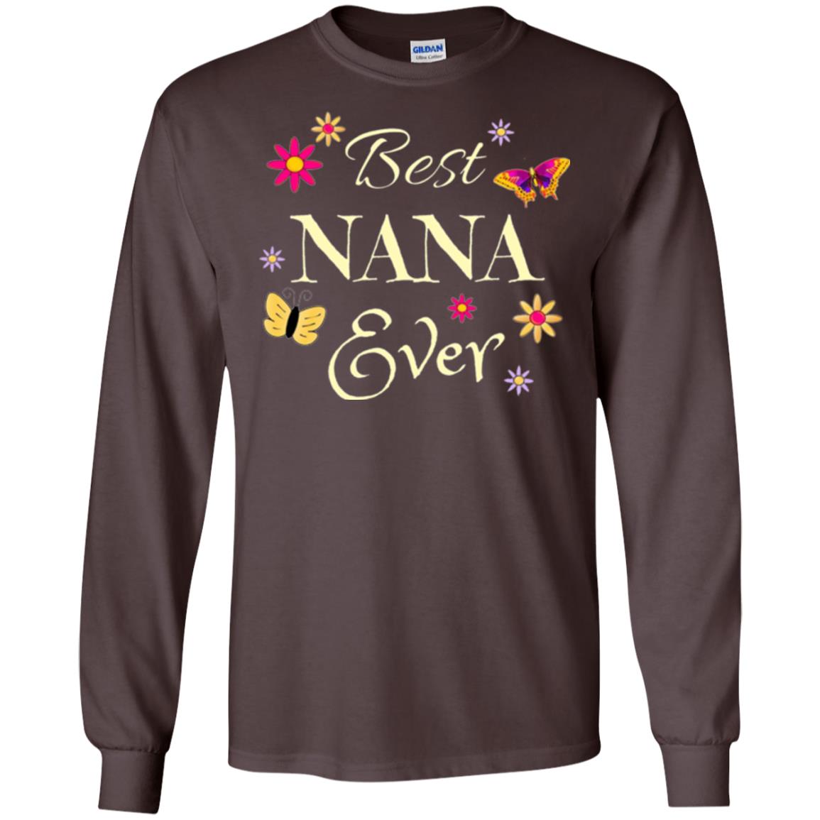 Best Nana Ever T-shirt Dark Chocolate