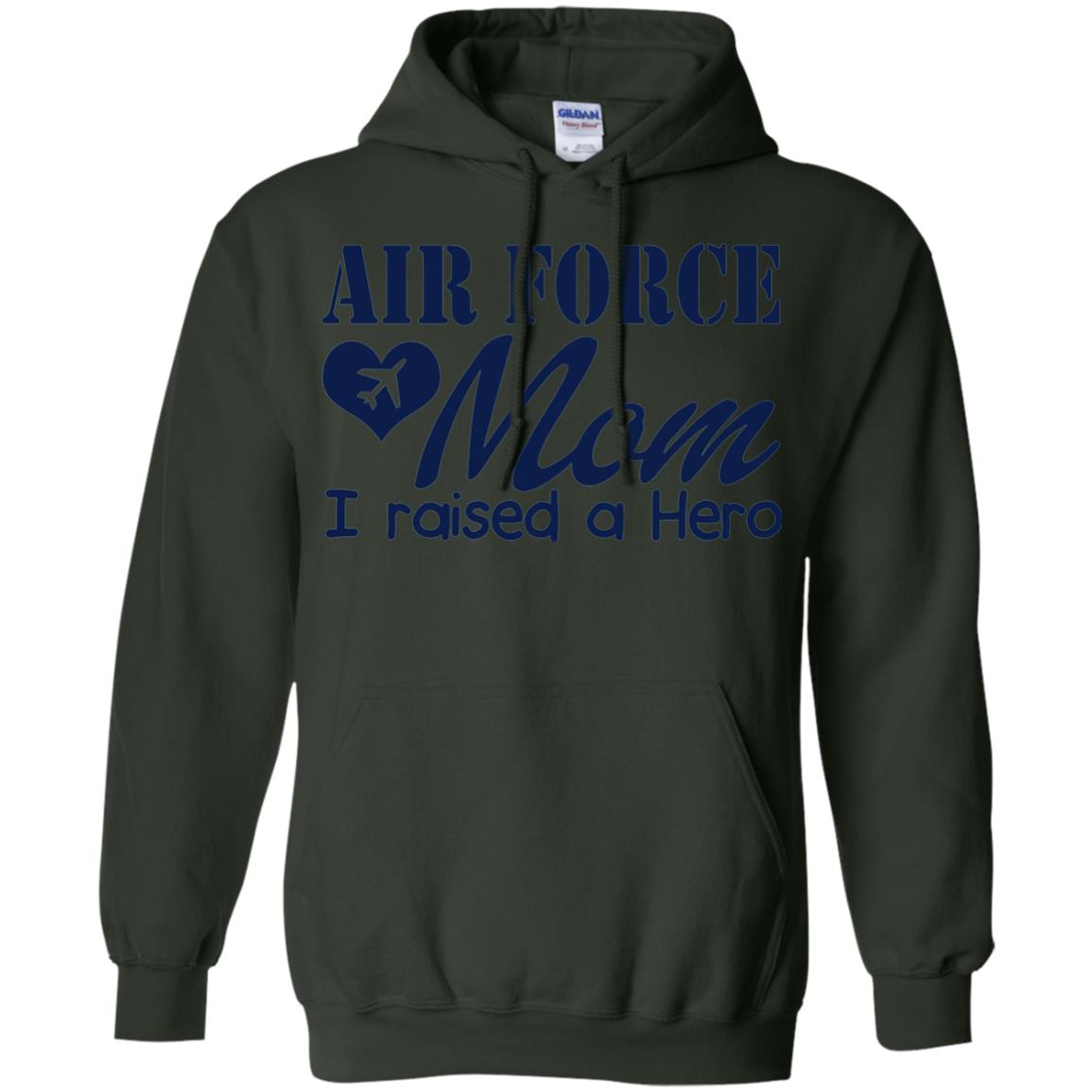 Air Force Mom T-shirt I Raise A Hero Forest Green