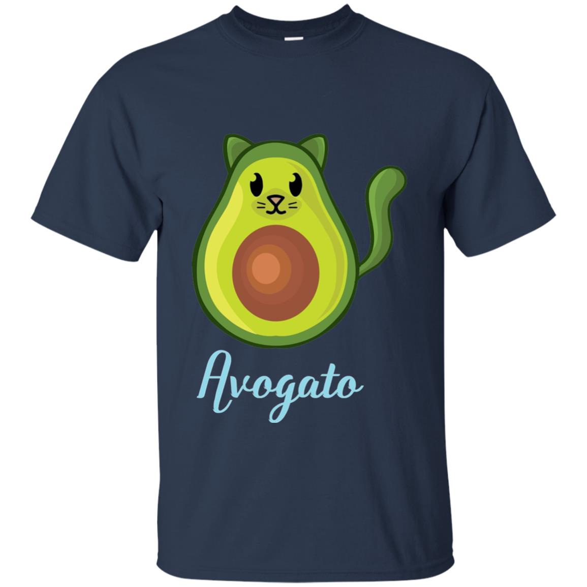 Avogato Avocado Cat Funny Avocato T-shirt Navy