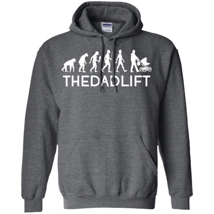 The Evolution Of Man T-shirt The Dad Lift Dark Heather