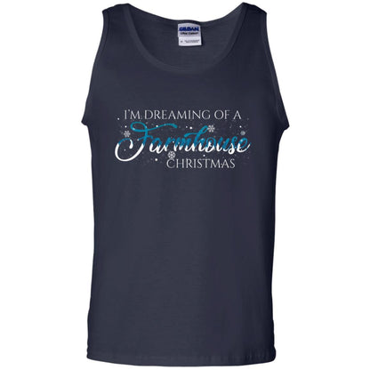 I'm Dreaming Of A Farmhouse Christmas X-mas Gift Shirt Navy