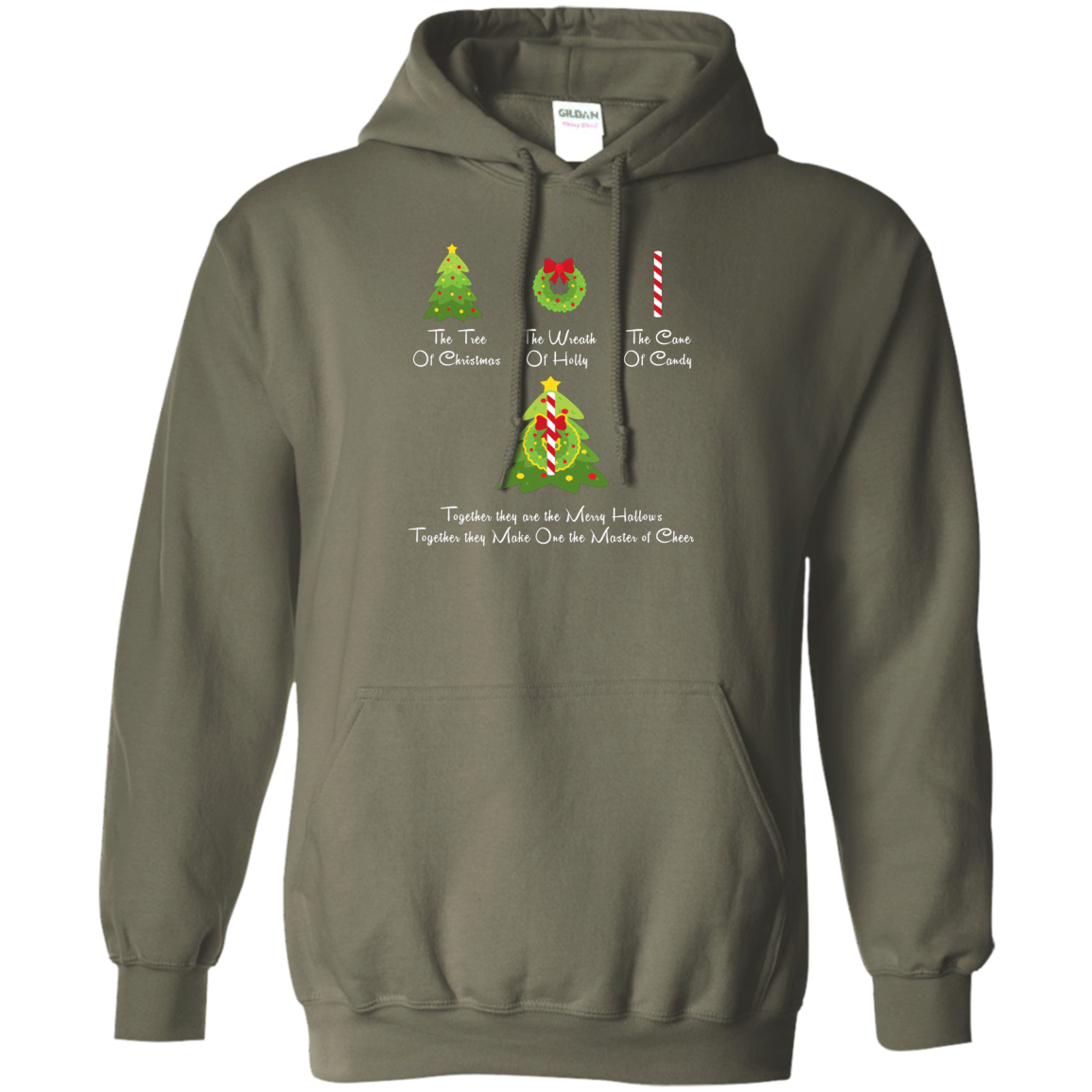 The Tree Of Christmas T-Shirt Military Green