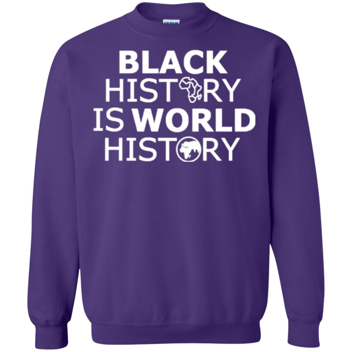 Black History Is World History T-shirt Purple