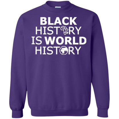 Black History Is World History T-shirt Purple