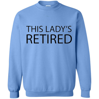 Retirement T-shirt This Lady Is Retired Carolina Blue