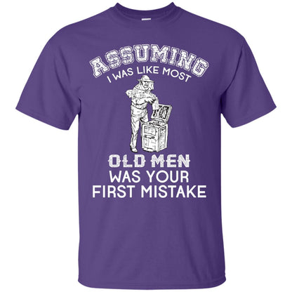 Assuming I Was Like Most Old Men Beekeeper T-shirt Purple