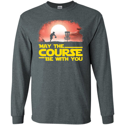 May The Course Be With You T-shirt Dark Heather