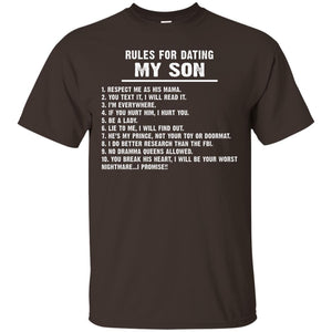 Rules For Dating My Son Daddy ShirtG200 Gildan Ultra Cotton T-Shirt