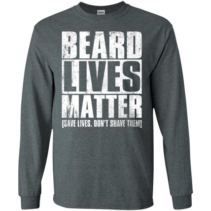 Beared Men T-shirt Beared Lives Matter Dark Heather
