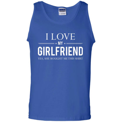 Boyfriend T-shirt I Love My Girlfriend She Bought Me This Shirt Royal