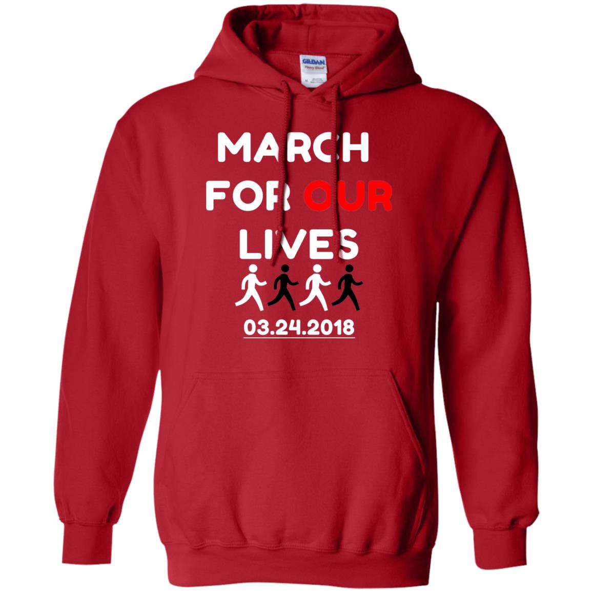 March For Our Lives Gun Control T-shirt Red