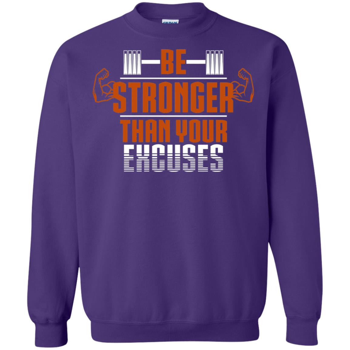 Be Stronger Than Your Excuses Fitness T-shirt Purple