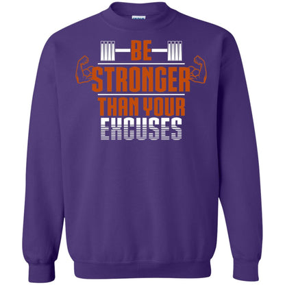 Be Stronger Than Your Excuses Fitness T-shirt Purple