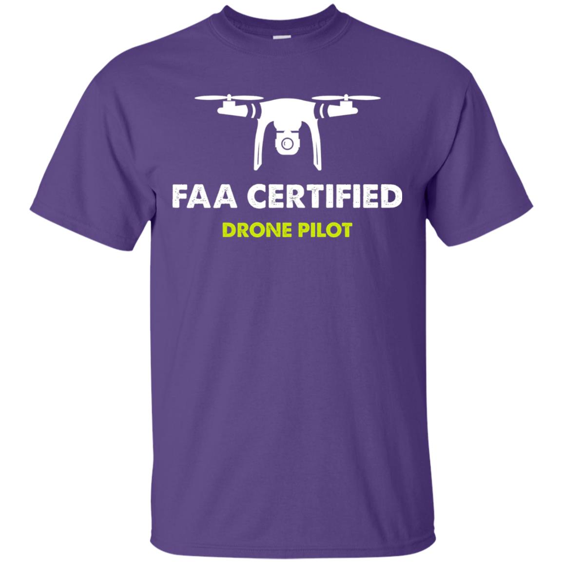 Faa Certified Drone Pilot T-shirt Purple