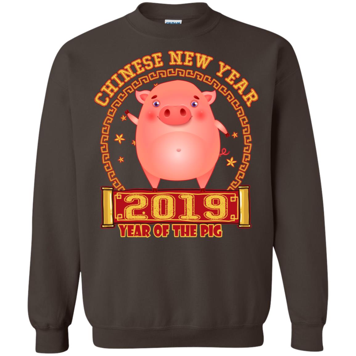 Chinese New Year Year 2019 Of The Pig Shirt Dark Chocolate