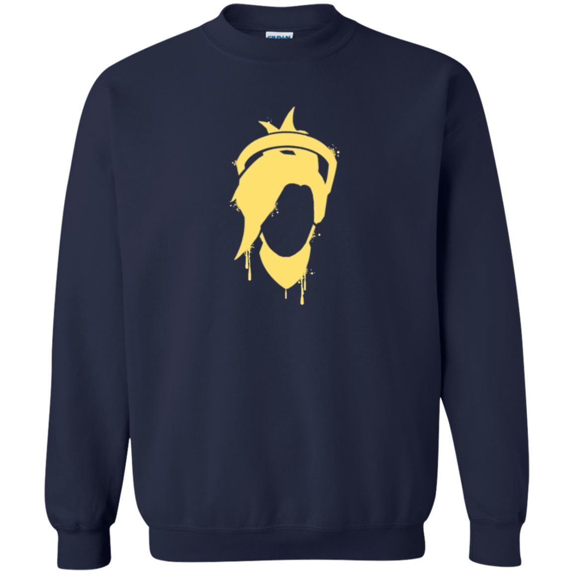Overwatch Mercy Icon Spray T-Shirt Navy