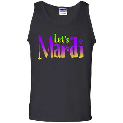 Mardi Gras T-shirt Let's Mardi Black