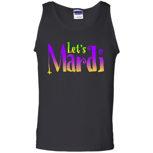 Mardi Gras T-shirt Let's Mardi Black