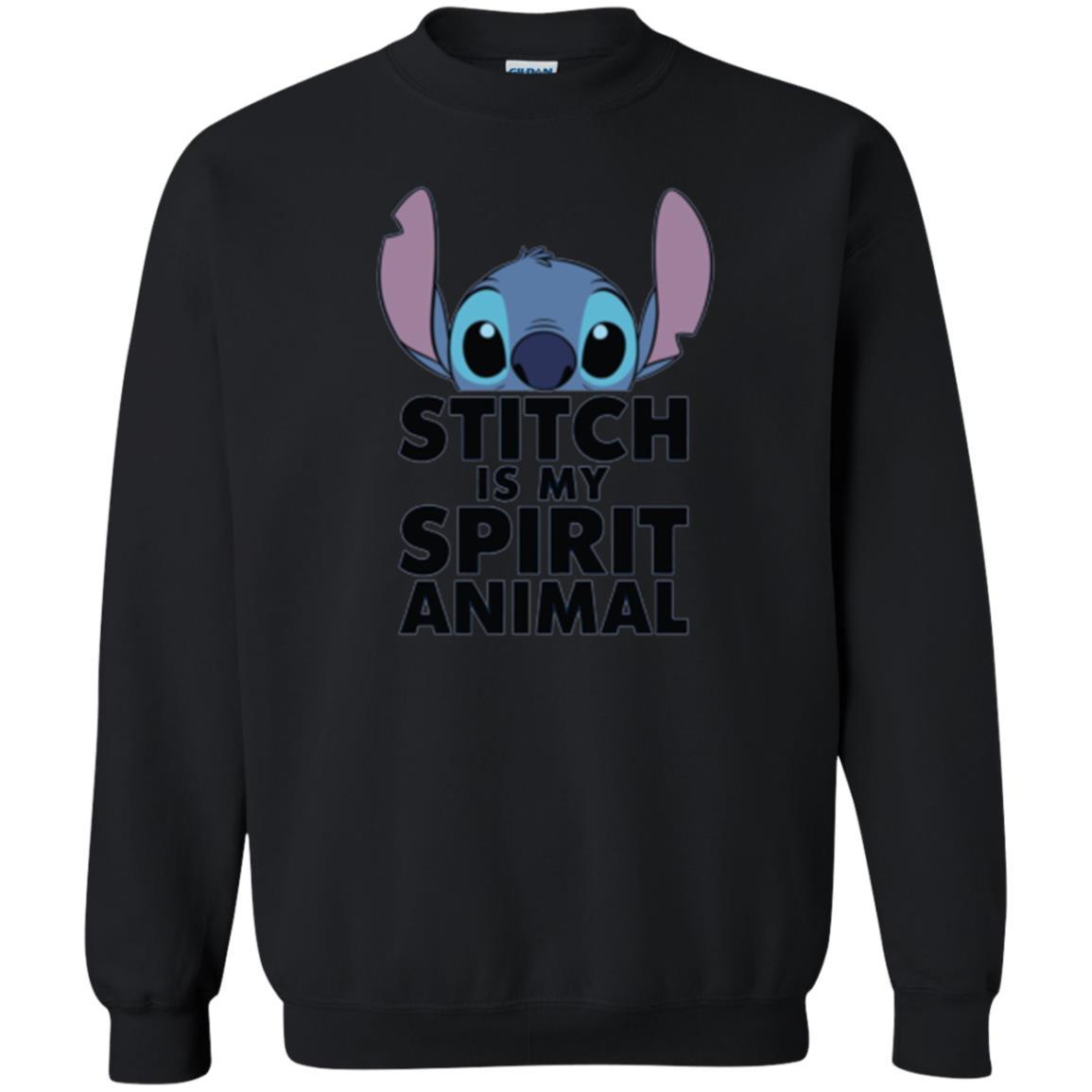 Disney Stitch Is My Spirit Animal T-shirt Black