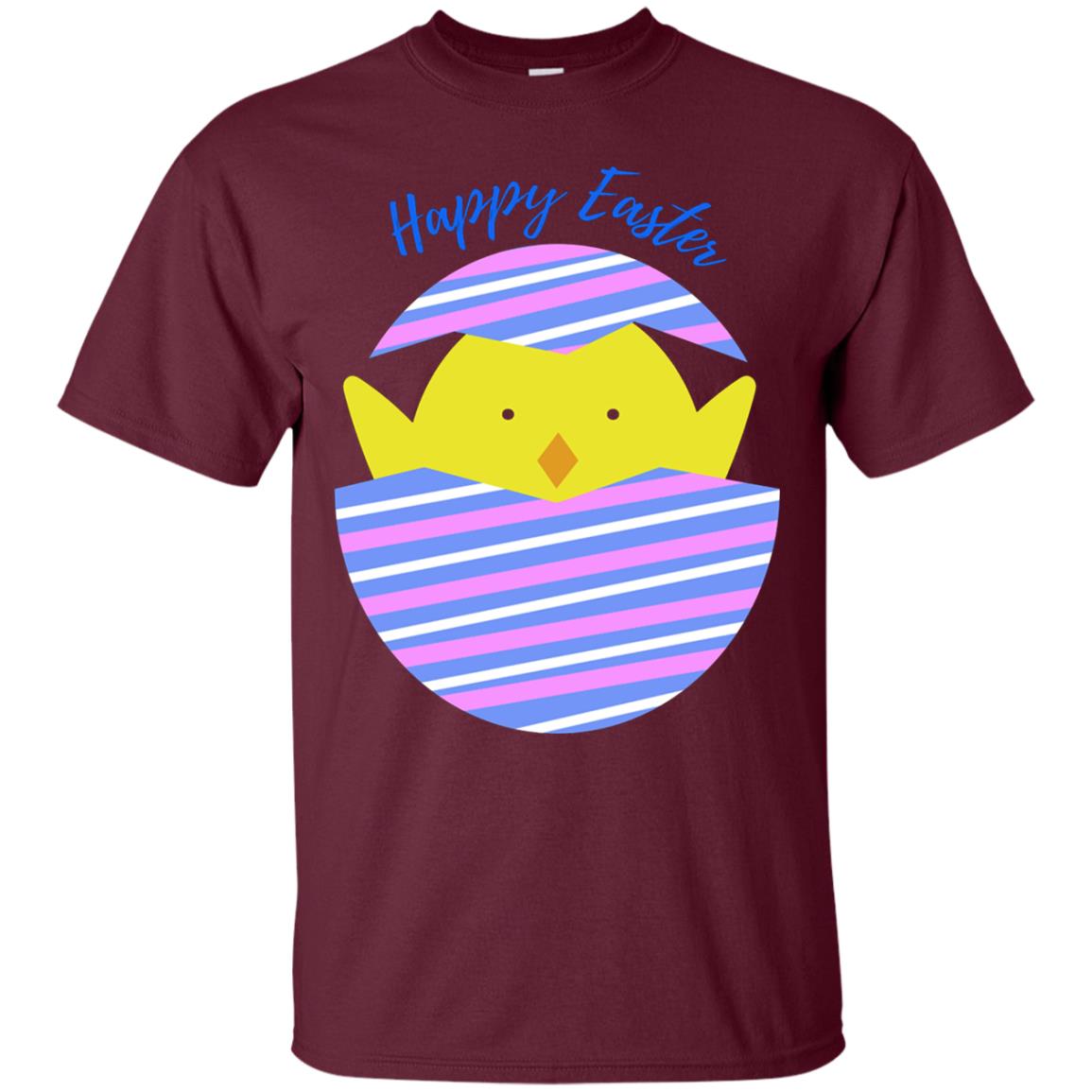 Easter Shirt Happy Easter Maroon
