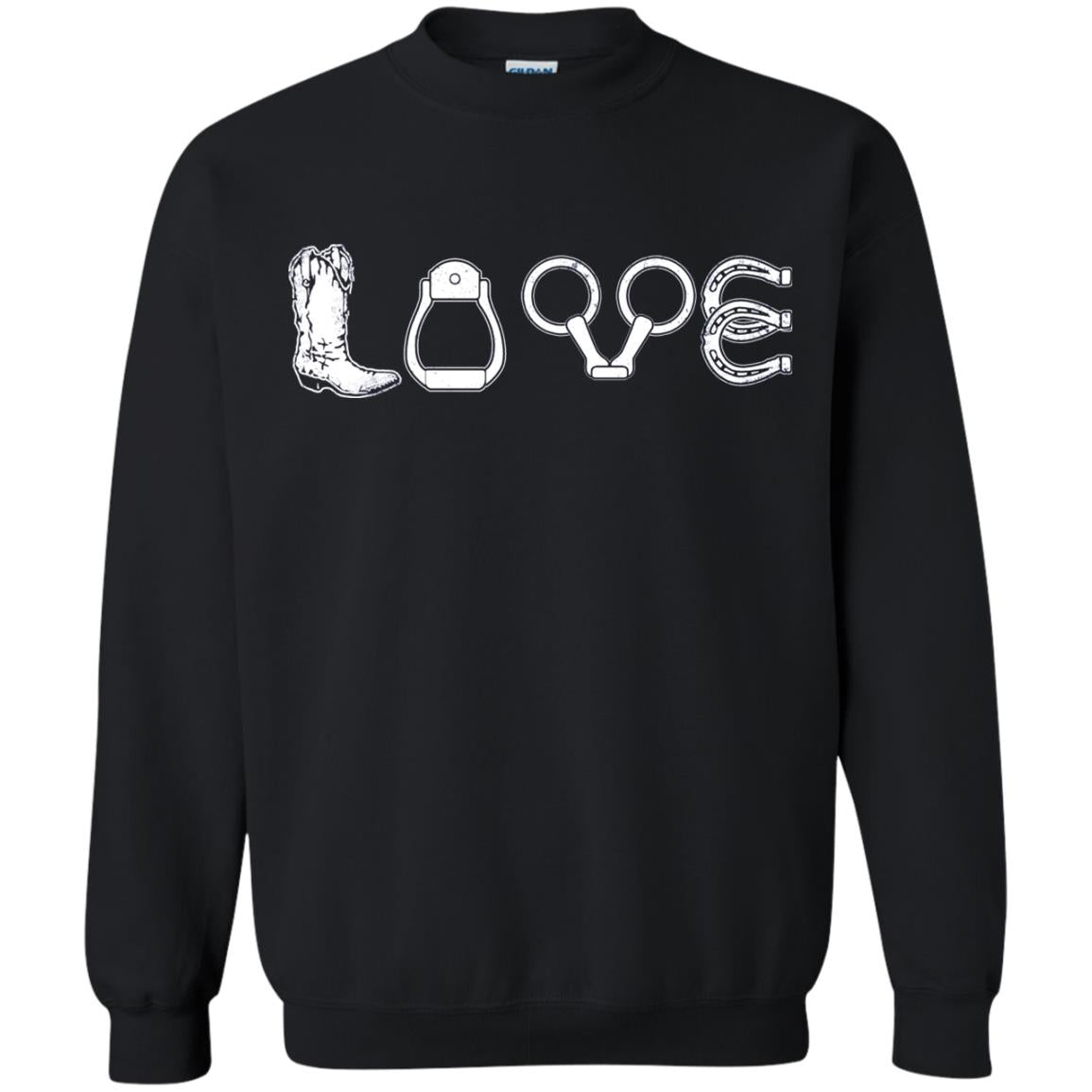 Love Riding Horse Shirts Black