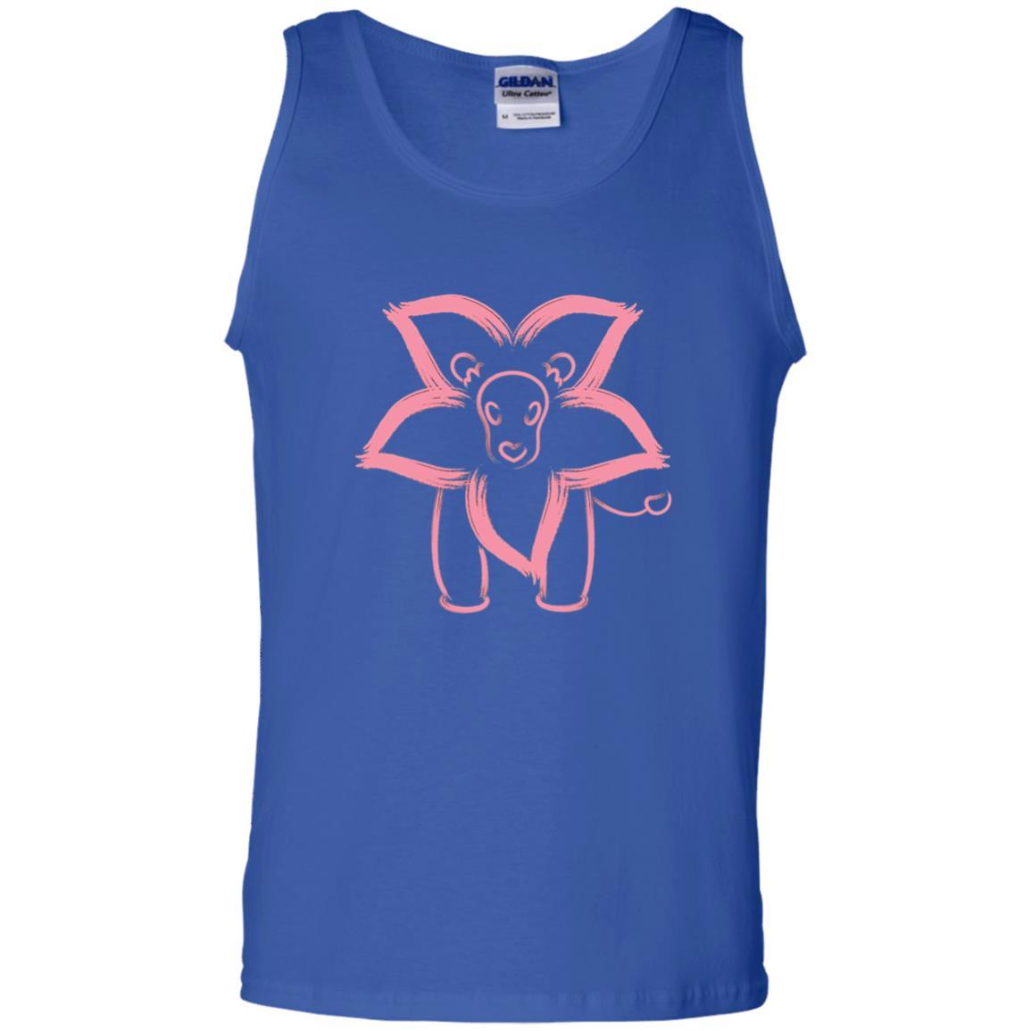 Cartoon T-shirt Flower Lion Outline Graphic Royal