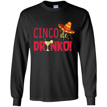 Cinco De Drinko Cinco Mayo 2018 Drinking T-shirt Black