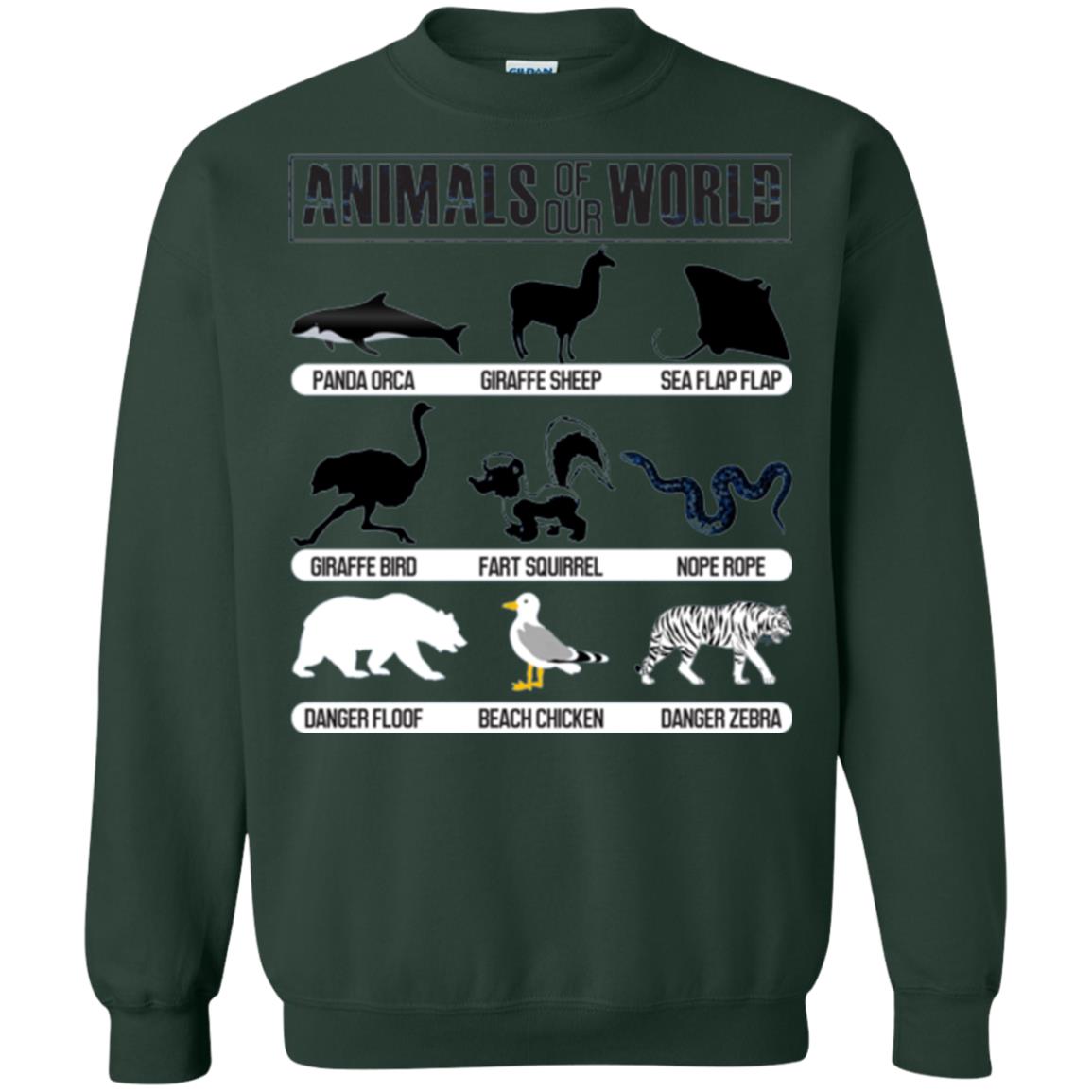 Save Animals Of Our World T-shirt Forest Green