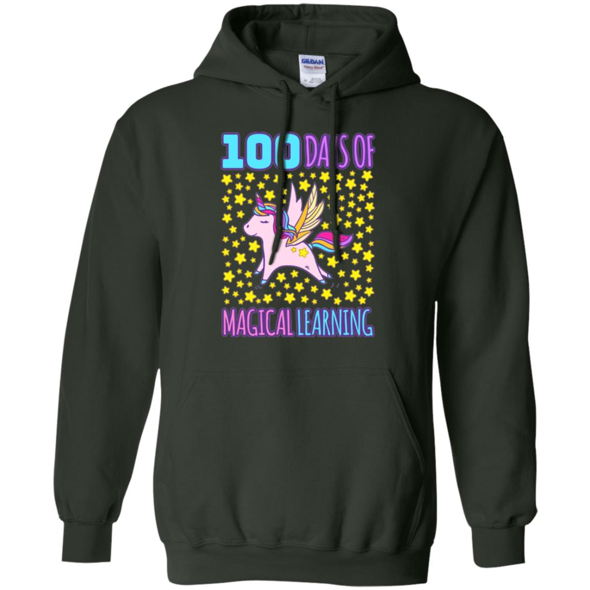 Children T-shirt Adorable 100th Day Of School Forest Green