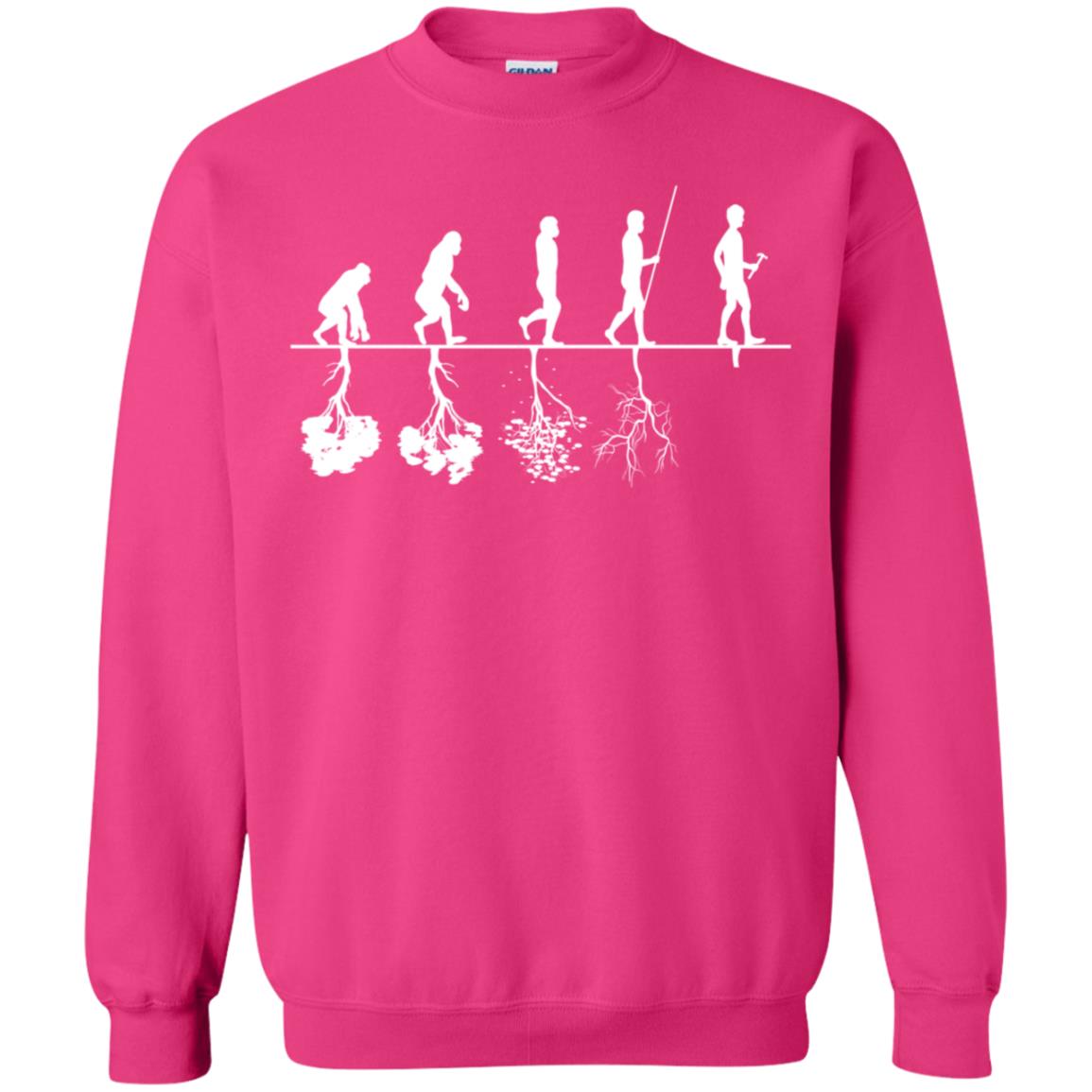 Evolution Tree Of Human Life Thinking Save Environment Shirt Heliconia