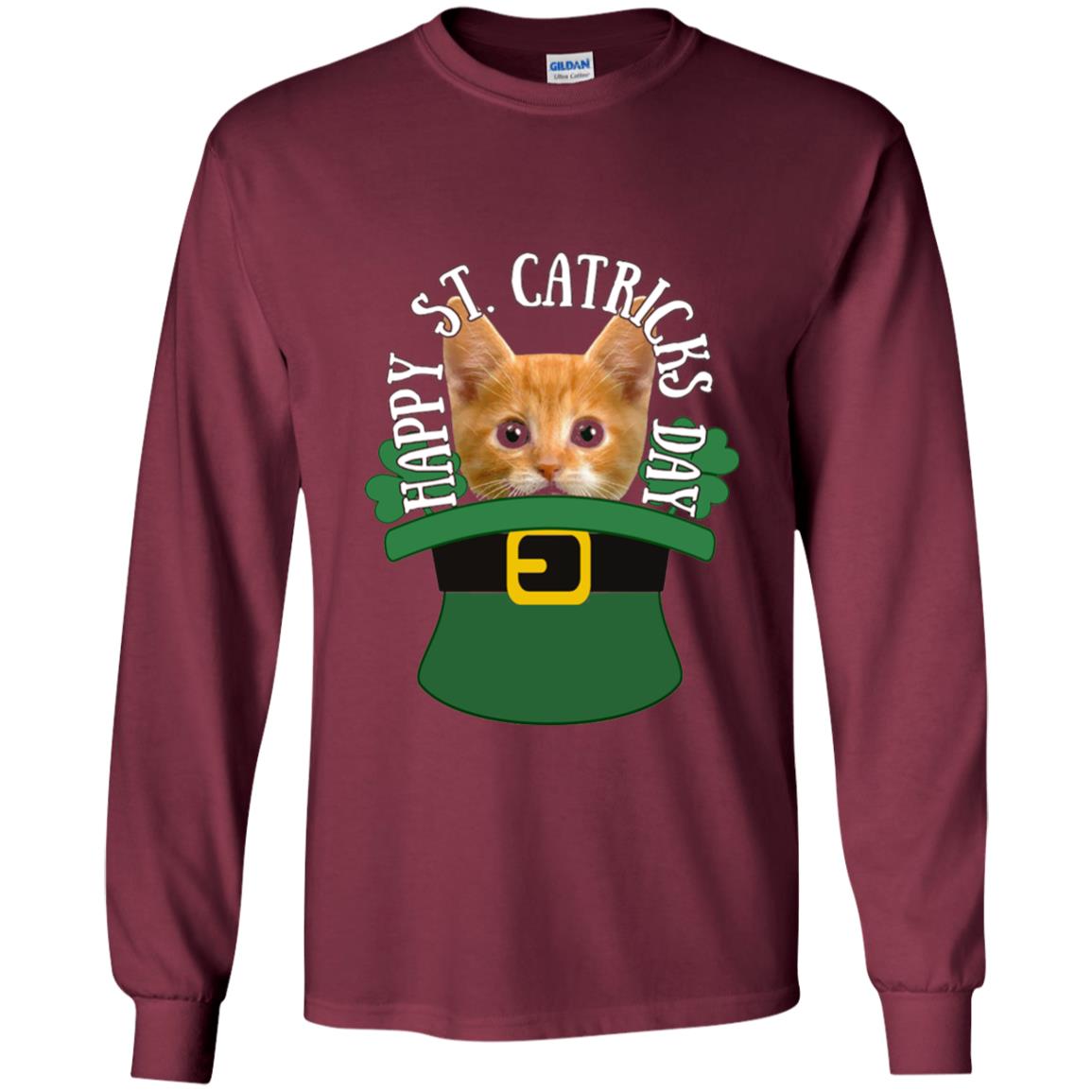 Happy Saint Patricks Day T-shirt Maroon