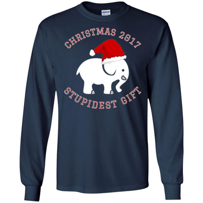 Elephant T-shirt Christmas 2017 T-shirt Navy