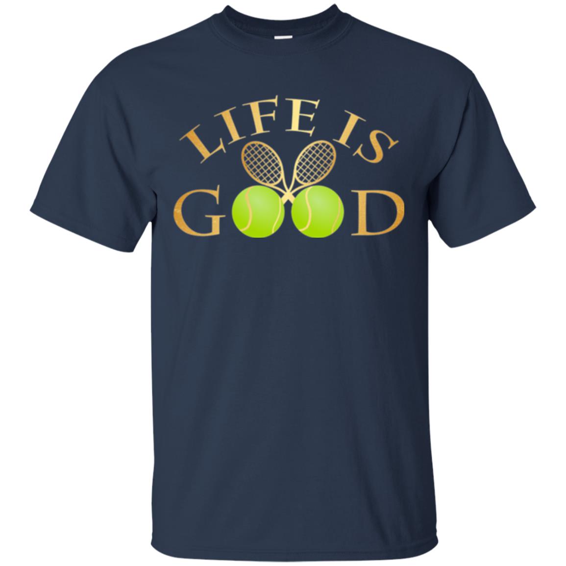 Tennis Lovers T-shirt Life Is Good Navy