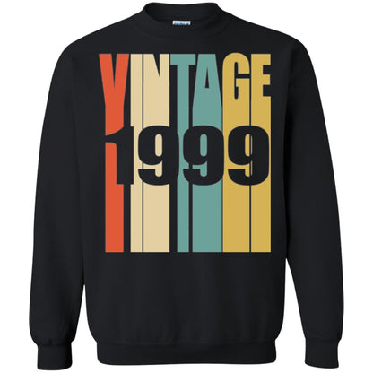 Brithday T-shirt Retro Vintage 1999 Black