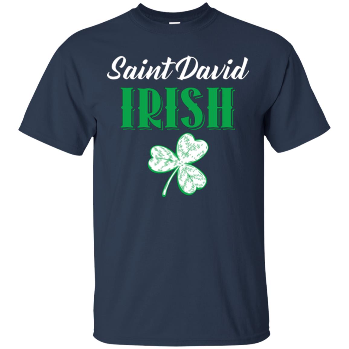 Saint Patrick's Day T-shirt Saint David Irish Navy