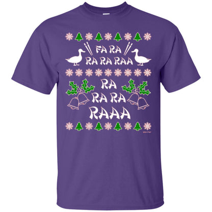 Christmas T-shirt Fa Ra Ra Chinese Duck Dinner Purple