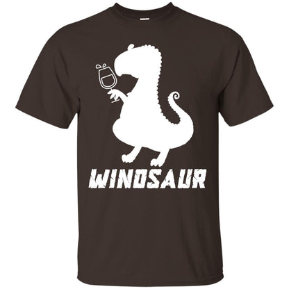 Drinking Party T-shirt Winosaur Wine Dinosaur Dark Chocolate