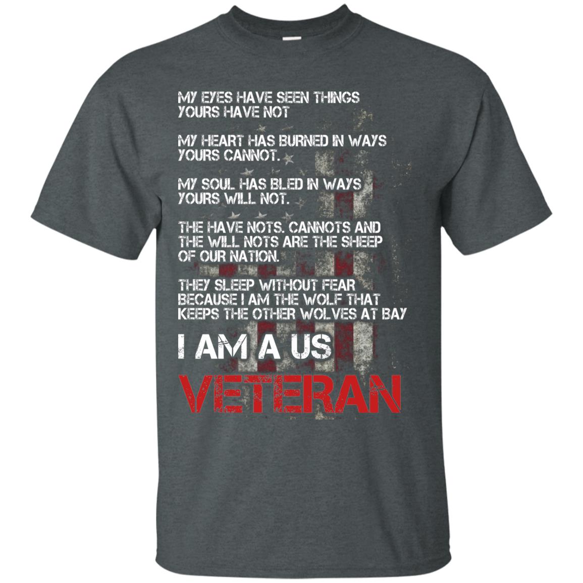 I Am A Us Veteran My Eyes My Heart My Soul Dark Heather