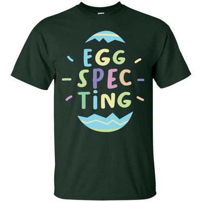 Eggspecting Funny Pregnancy Pregnant Easter Shirt Forest