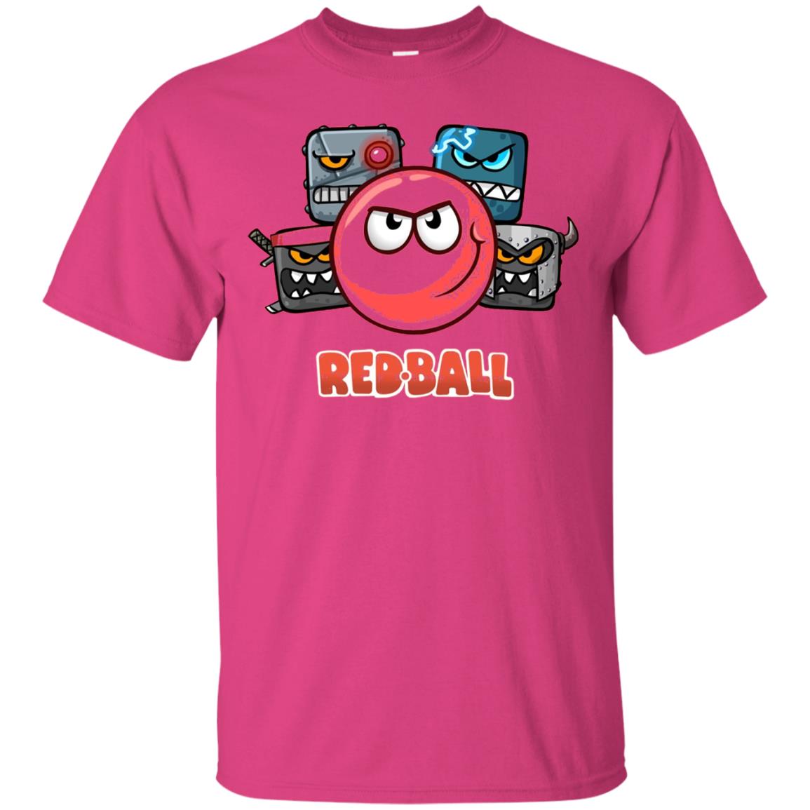 Red Ball 4 The Crew Game Lover T-shirt Heliconia
