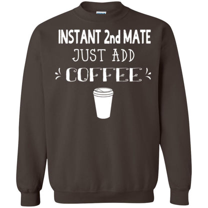 Coffee Lovers T-shirt Instant 2nd Mate Just Add Coffee Dark Chocolate